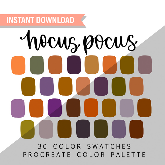 Hocus Pocus Procreate Color Palette