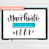 Macchiato Procreate Lettering Brush
