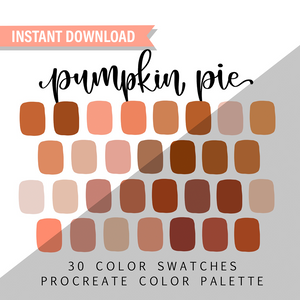 Pumpkin Pie Procreate Color Palette