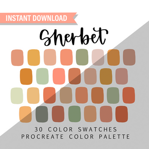 Sherbet Procreate Color Palette
