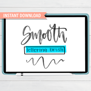 Smooth Procreate Lettering Brush