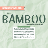 bss BAMBOO Font | A Handwritten Font