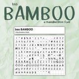 bss BAMBOO Font | A Handwritten Font