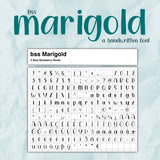 bss MARIGOLD Font  | A Handwritten Font