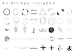 Brand Builder Procreate Stamp Set