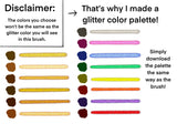 Glitter Procreate Lettering Brush & Palette