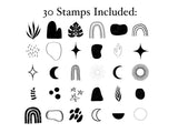 Boho Procreate Stamp Set & Color Palette