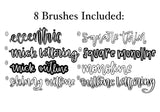 Outline Procreate Lettering Brush Set